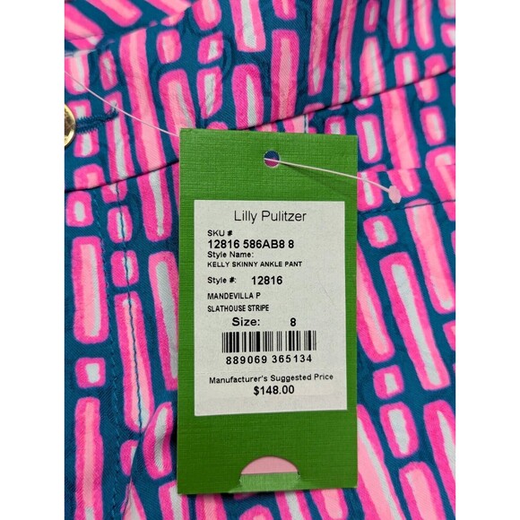 Lilly Pulitzer Womens Size 8 Kelly Skinny Ankle Pant In Mandevilla Pink NWT - Picture 5 of 8